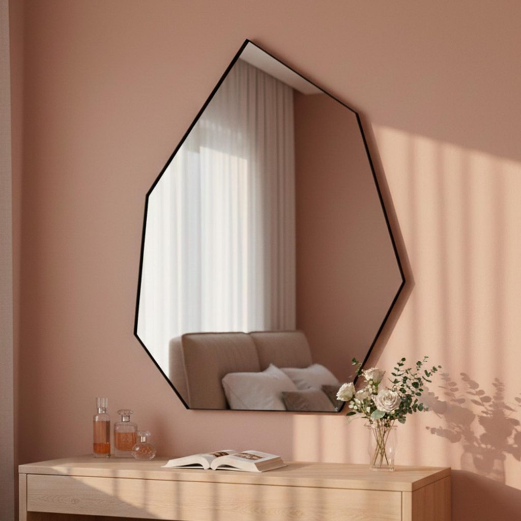 Espelho Do Pinterest Grande Orgânico 44x64cm - Modelo Prisma em Oferta na Shopee