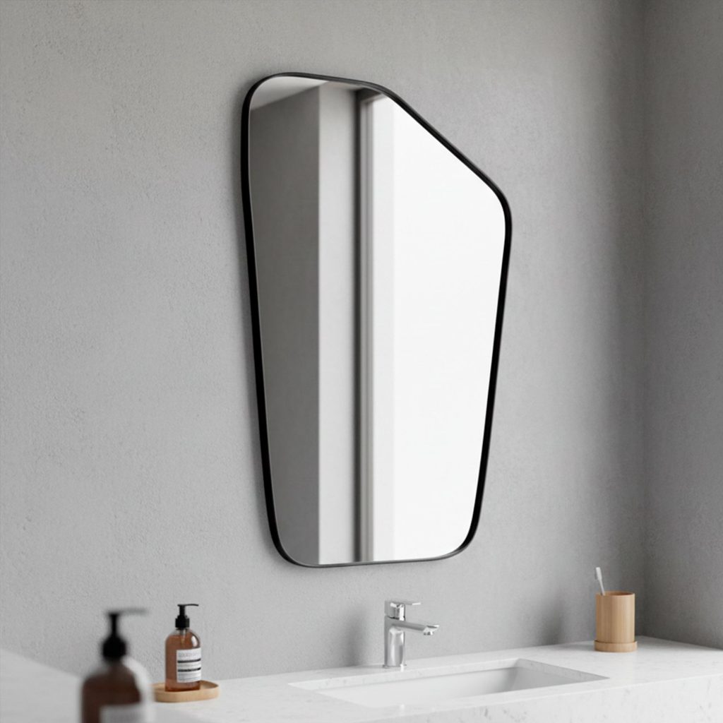 Espelho Para Salão De Beleza Orgânico 44x64cm - Modelo Texas em Oferta na Shopee