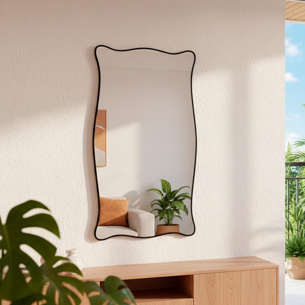 Espelho Para Salão De Beleza Orgânico 44x64cm - Mod Paris em Oferta na Shopee