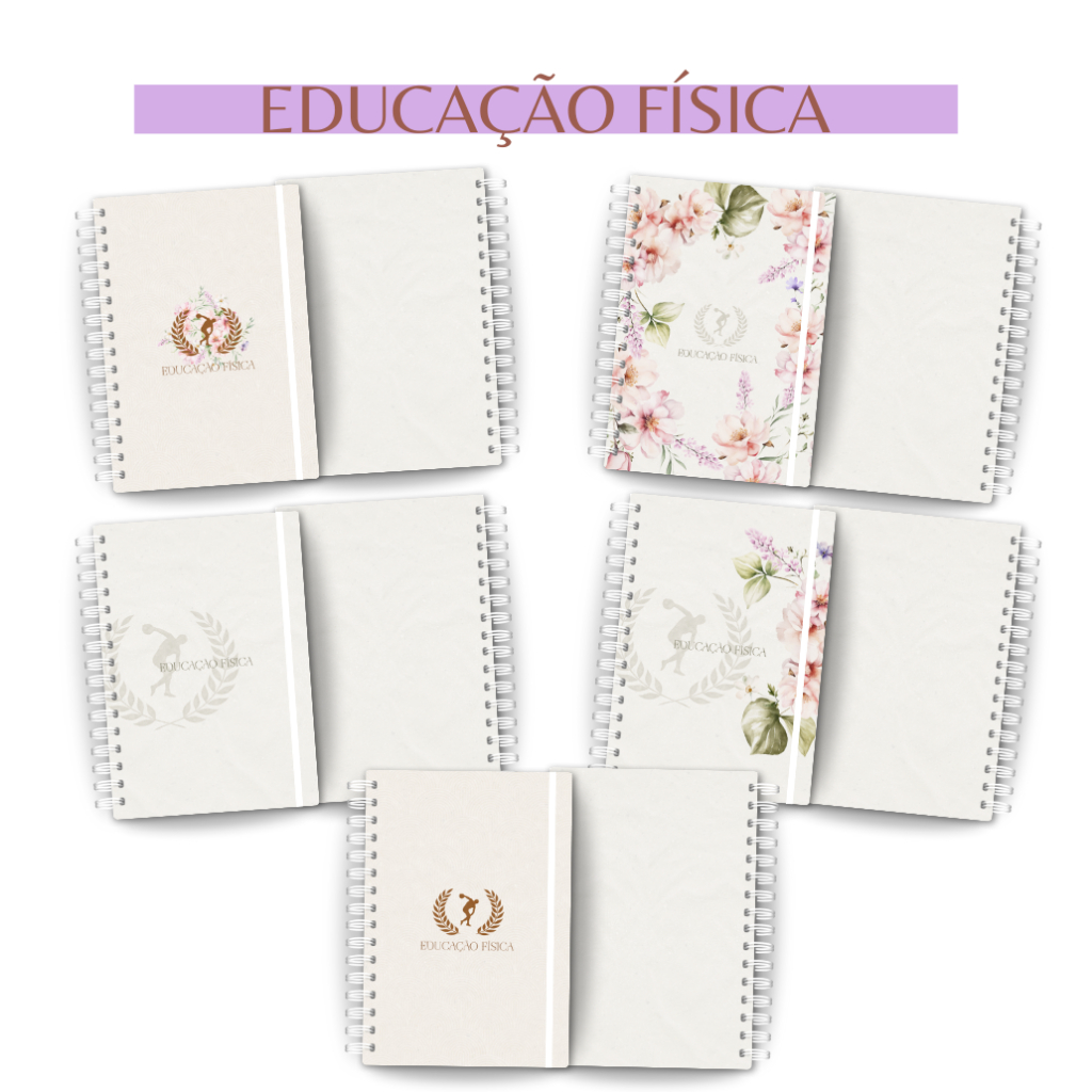 Caderno Personalizado Profissão Educação Física A5 | Nome na Capa, 100/200 Páginas, Presente Criativo e Exclusivo