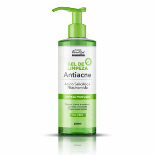 Gel de Limpeza Antiacne Skin Care 200ml Face Beautiful em Oferta na Shopee