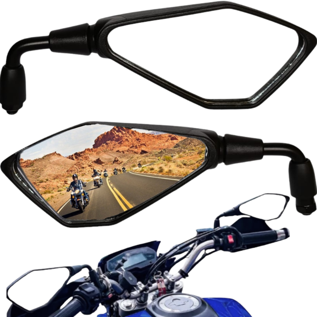 Par Retrovisor Kawasaki Z400 Haste Curta 90 Graus Titan Fan Xre 300 Crosser Lander Fazer