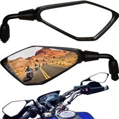 Par Retrovisor Kawasaki Z400 Haste Curta 90 Graus Titan Fan Xre 300 Crosser Lander Fazer