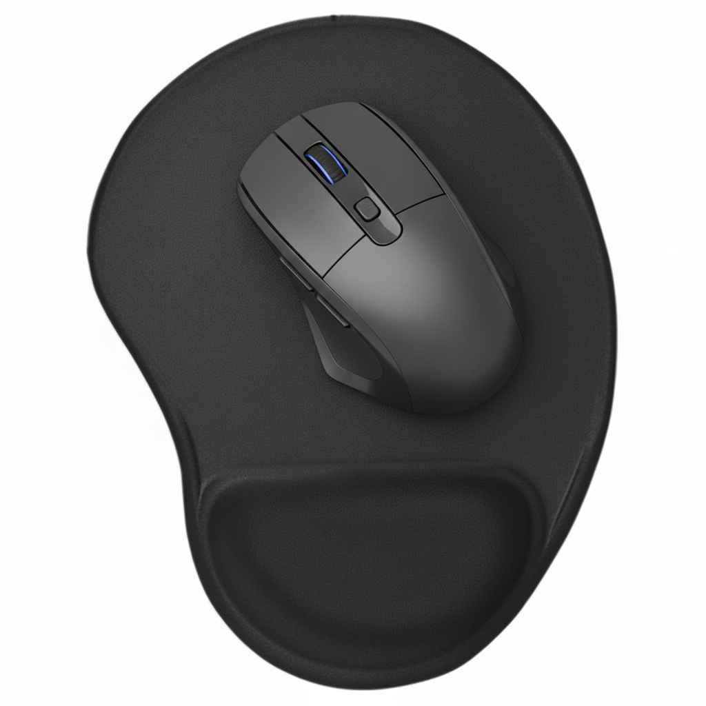 Suporte Mouse Pad Ergonômico Com Apoio De Punho Super Macio