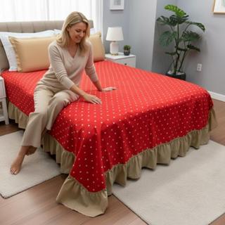 Colcha Queen Charlotte 3 Peças | Cobre Leito Casal Box – Estampa Elegante + Porta Travesseiro em Oferta na Shopee