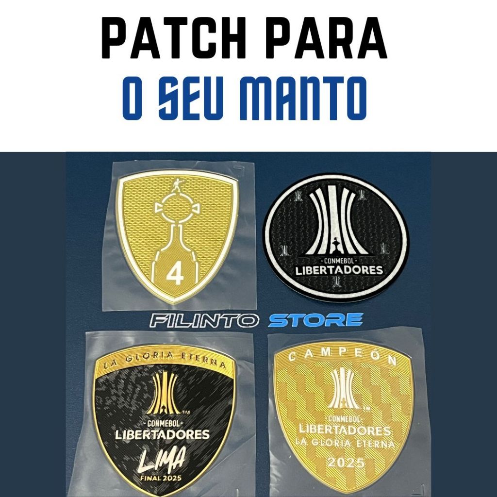 Patch Da Libertadores Champions Sulamerica Mundial Futebol