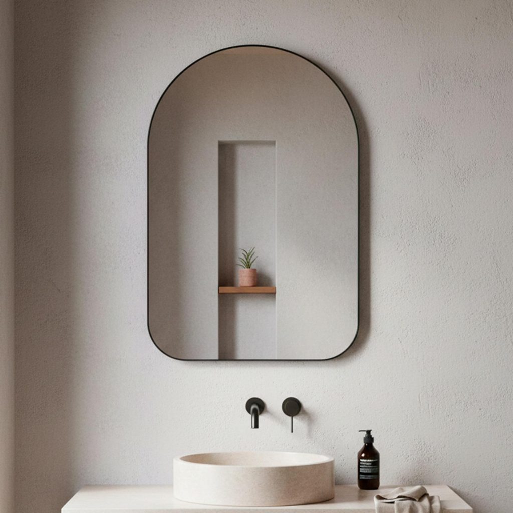 Espelho do Pinterest de Parede Orgânico Corpo Inteiro Decorativo 44x64cm - Mod. Capela em Oferta na Shopee