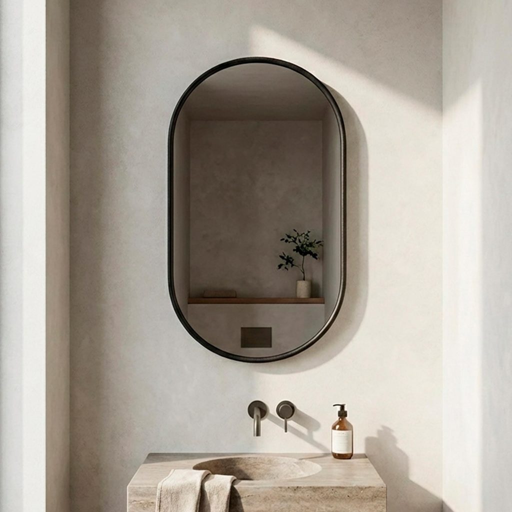 Espelho do Pinterest de Parede Orgânico Corpo Inteiro Decorativo 44x64cm - Mod. Pílula em Oferta na Shopee