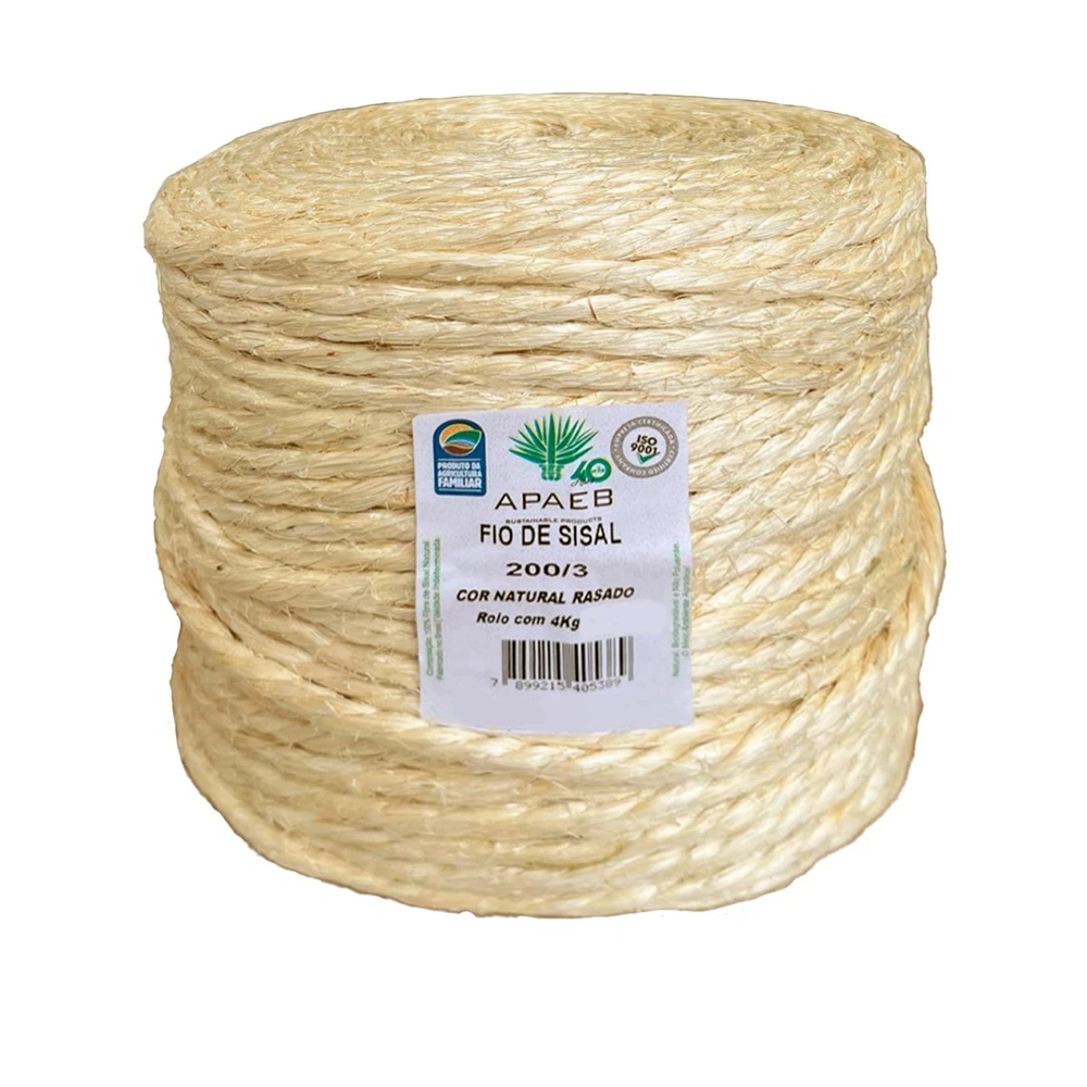 Corda De Sisal 268mts Rolo 6mm Fio Artesanato E Arranhador em Oferta na Shopee