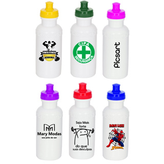 garrafas squeeze personalizadas 500ml 10 un em Oferta na Shopee