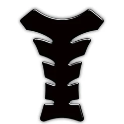 Adesivo Resinado Protetor Tank Pad Tanque Universal Moto Preto Carbono Transparente