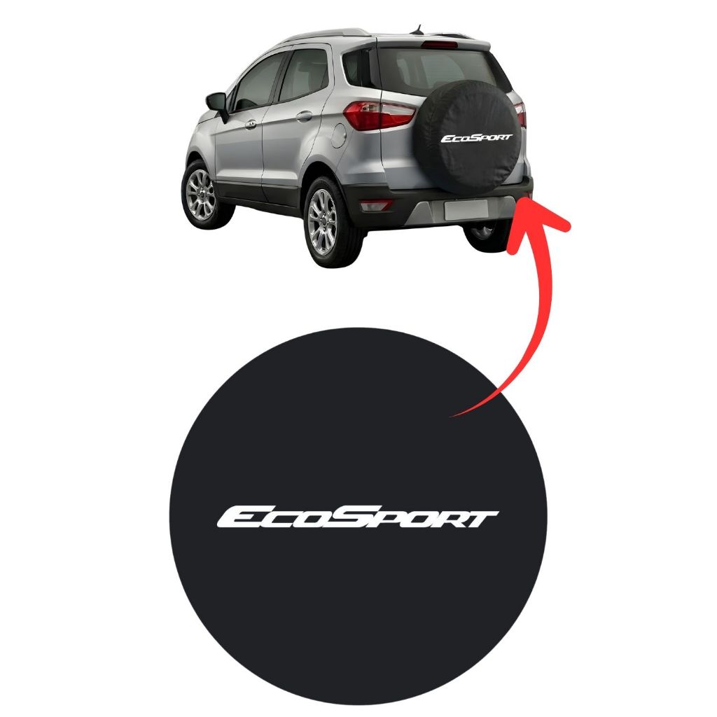 Capa de Estepe EcoSport Personalizada com Cadeado em Oferta na Shopee