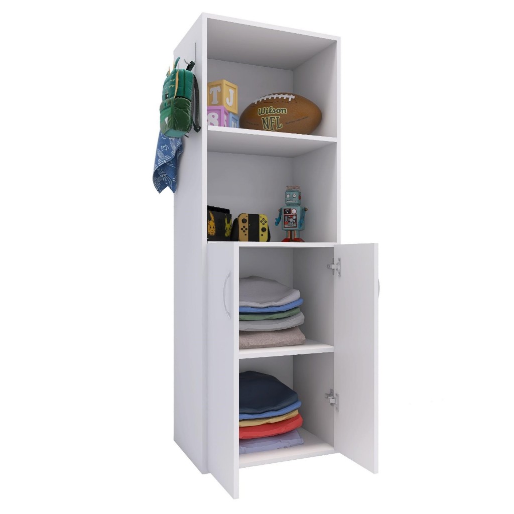 Estante Organizador Livreiro Prateleira 2 Portas Guarda Livros Armário Para Sala Quarto Escritório