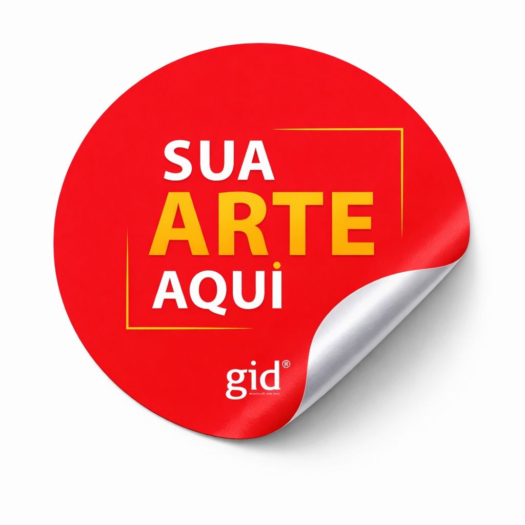 Etiqueta Adesivo Personalizado em Papel Couchê