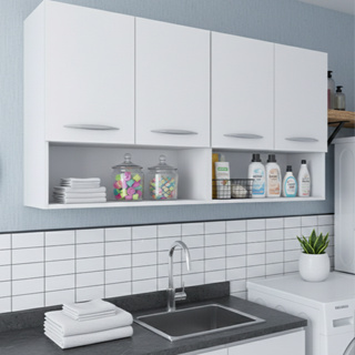 Armário Aéreo Multiuso de Parede Para Cozinha, Lavanderia, Quarto, Dispensa em Oferta na Shopee
