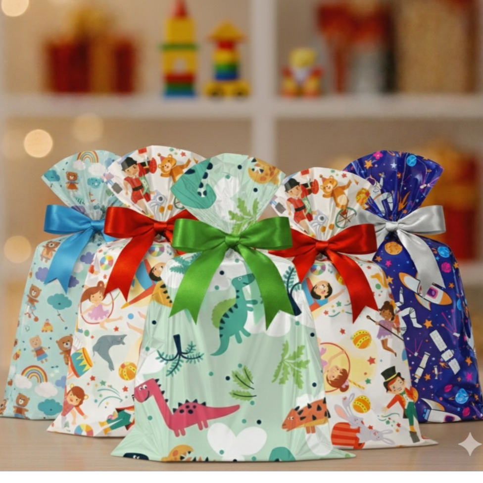 Embalagem Saco de Presente Infantil 30x44cm 50 unidades Crianças BOPP Premium em Oferta na Shopee
