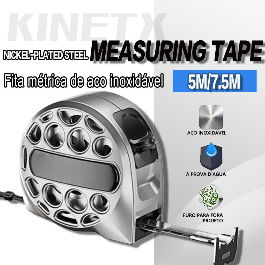 5M/7.5M Fita Métrica De Aço Inoxidável– Alta Precisão E Durabilidade Para Medições Profissionais À Prova D'Água em Oferta na Shopee