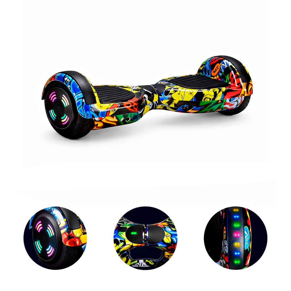 Hoverboard Skate Elétrico 6.5 Led Bluetooth Hiphop