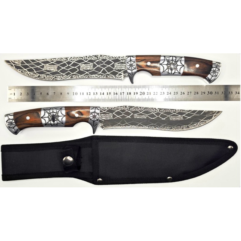 Faca Alto Relevo Churrasco FullTang e Bainha em Oferta na Shopee