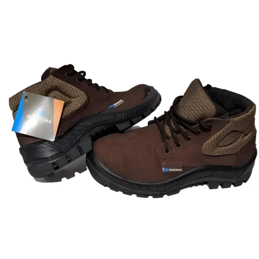 Bota de Segurança Nobuck Marluvas 50B26 com Bico de PVC Resistente