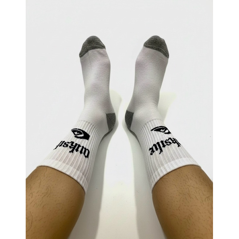 Meia Quiksilve cano alto masculina