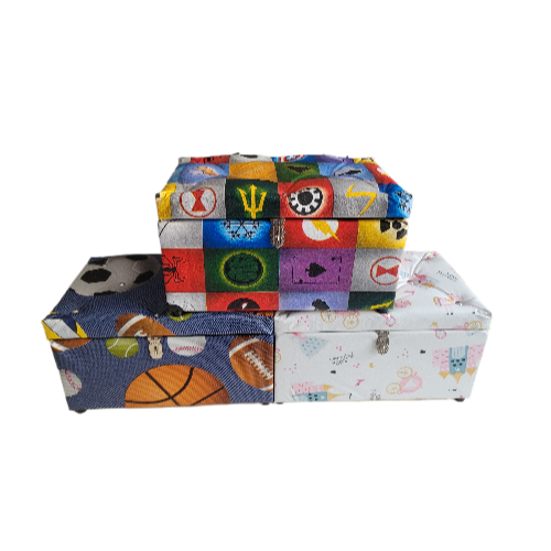 PUFF Bauzinho Porta Joia Bonito e Prático Ideal Para Guardar Joias ,Esmalte, Contas do Dia a Dia Muito lindo