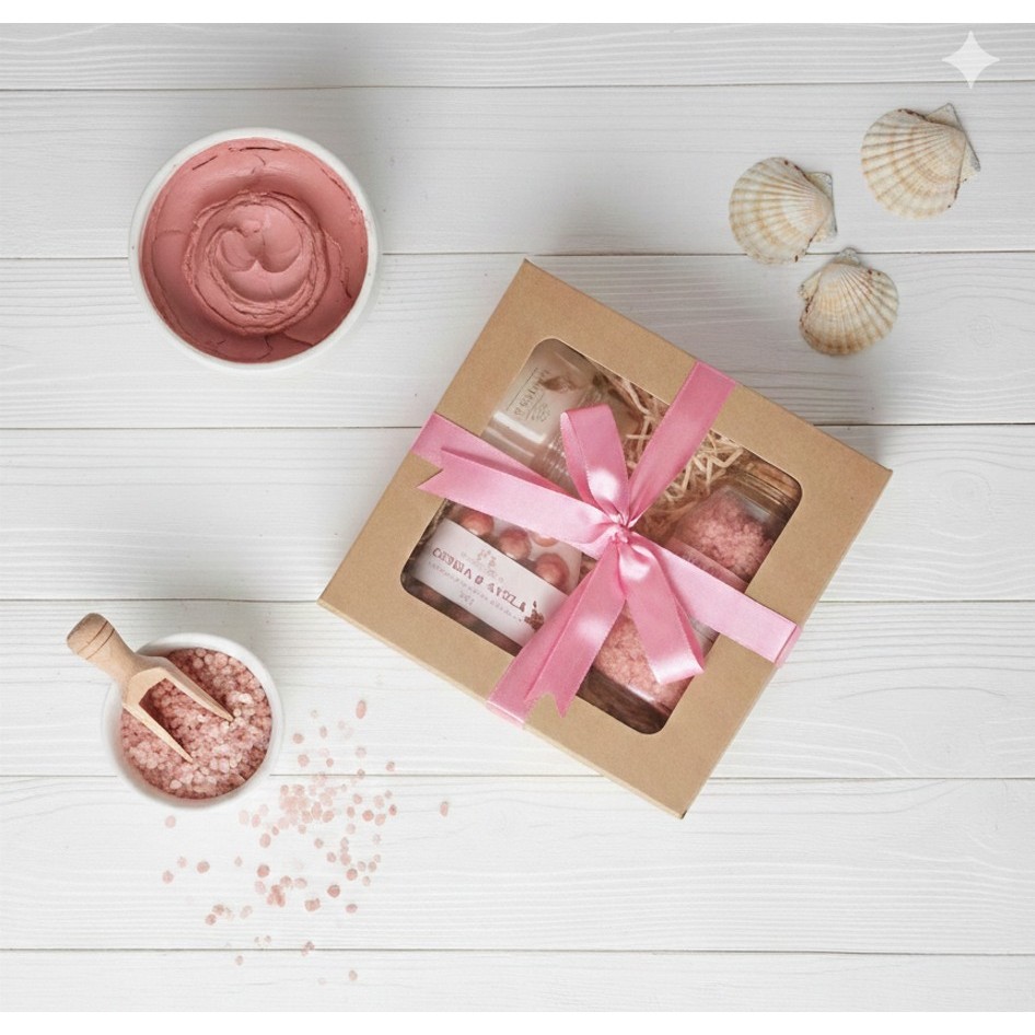 Kit presente SPA mini com Vela +  Escalda pés + Sabonete Massageador