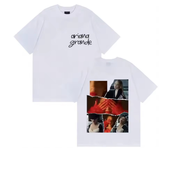 Camiseta Unissex Estampa Exclusiva Casual Confortável ariana grande cantora