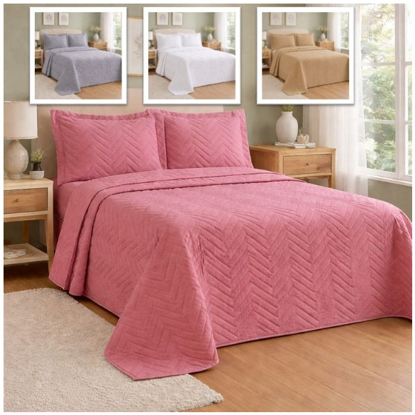 Jogo Cobre Leito e Fronhas Dupla Face Colcha Casal ou Queen 170 Fios Liso