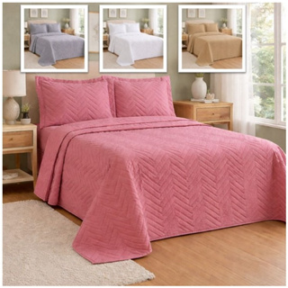 Jogo Cobre Leito e Fronhas Dupla Face Colcha Casal ou Queen 170 Fios Liso em Oferta na Shopee