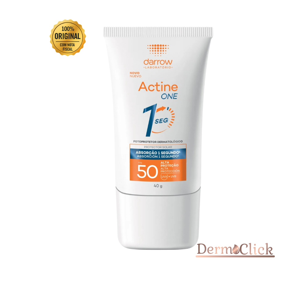 Actine One FPS 50 Protetor Solar Facial Antioleosidade Toque Seco Pele Oleosa 40g