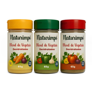 Blend Naturinpó Cenoura Mix Legumes Vegetais Desidratados Natural Em Pó Seletividade Alimentar em Oferta na Shopee