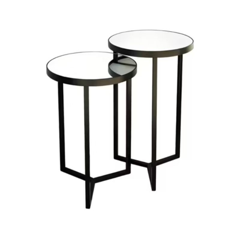 Conjunto de Mesa Lateral com Espelho para Decoração em Oferta na Shopee