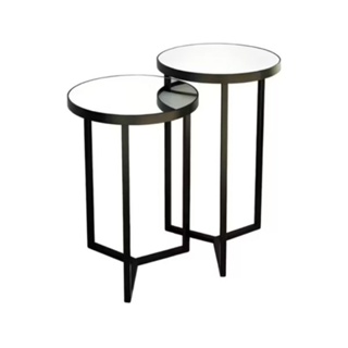Conjunto de Mesa Lateral com Espelho para Decoração em Oferta na Shopee