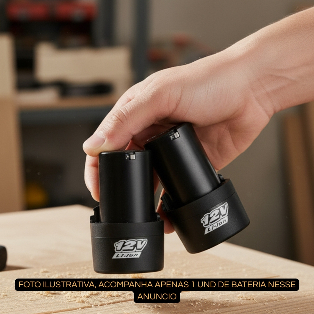Bateria 12v Compatível com diversas Ferramentas Furadeira Parafusadeira Tico Tico - DEFFER