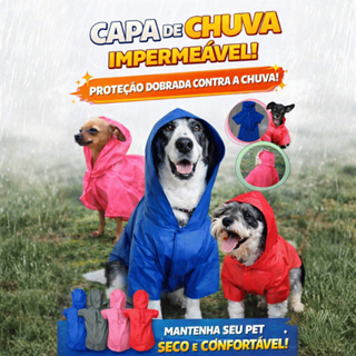 Capa de Chuva para Cachorro Gaby Pet em Oferta na Shopee