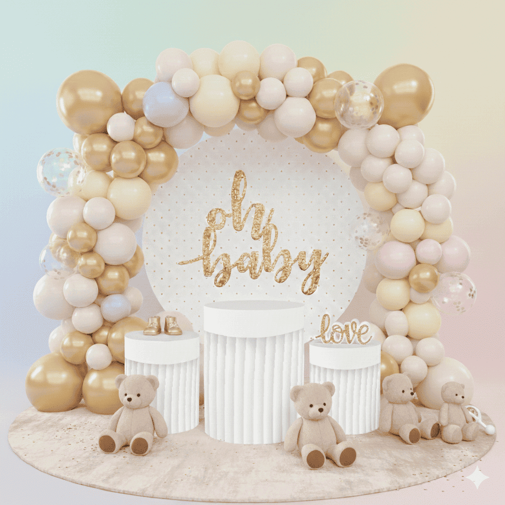 Festa Kit Capa Painel + Capa Trio Cilindros Tema Revelação Oh Baby Cute Baby Oferta Promoção em Oferta na Shopee