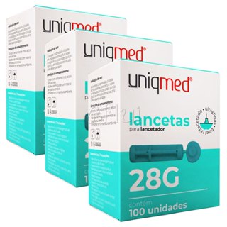 Lanceta Repositora De Lancetador 300 Lancetas Uniqmed em Oferta na Shopee