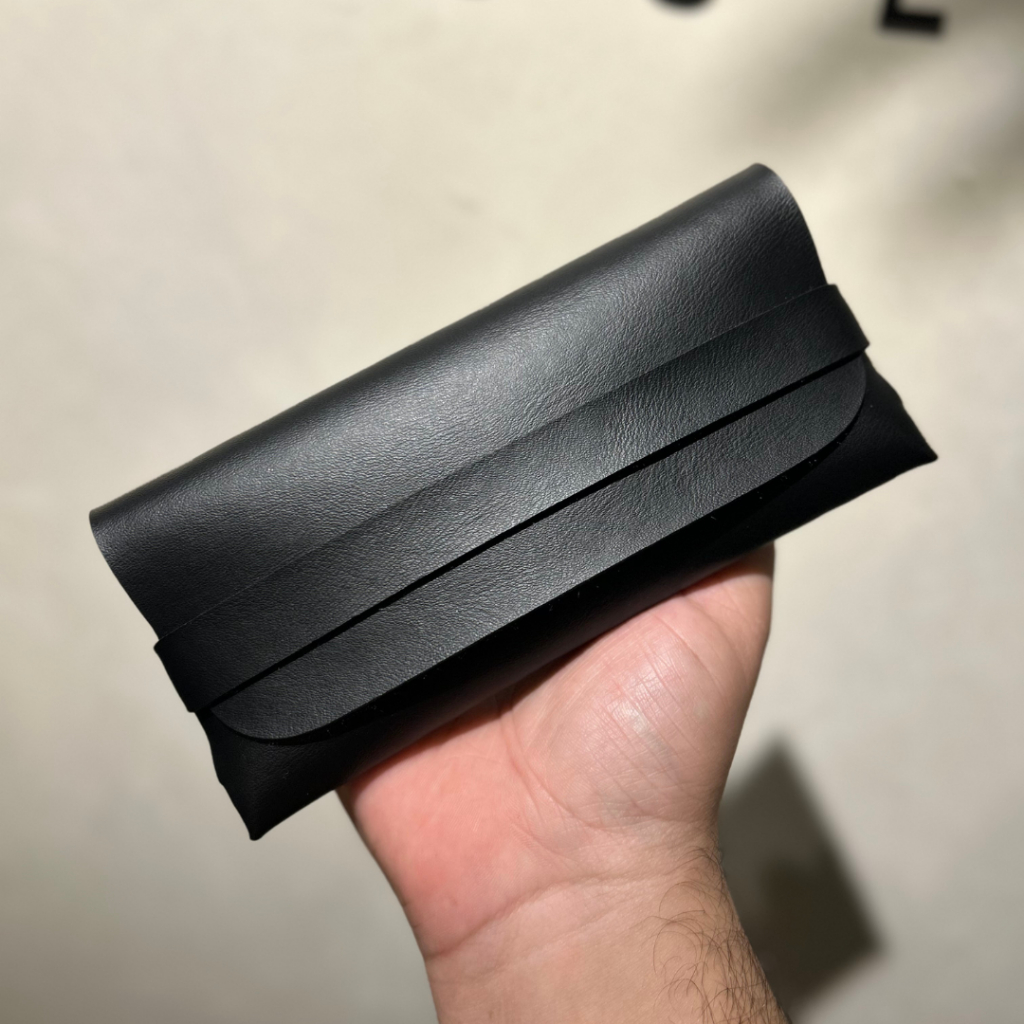 Kit 25 Porta óculos estojo couro ecológico case Atacado Revenda Resistente Capa Aveluda