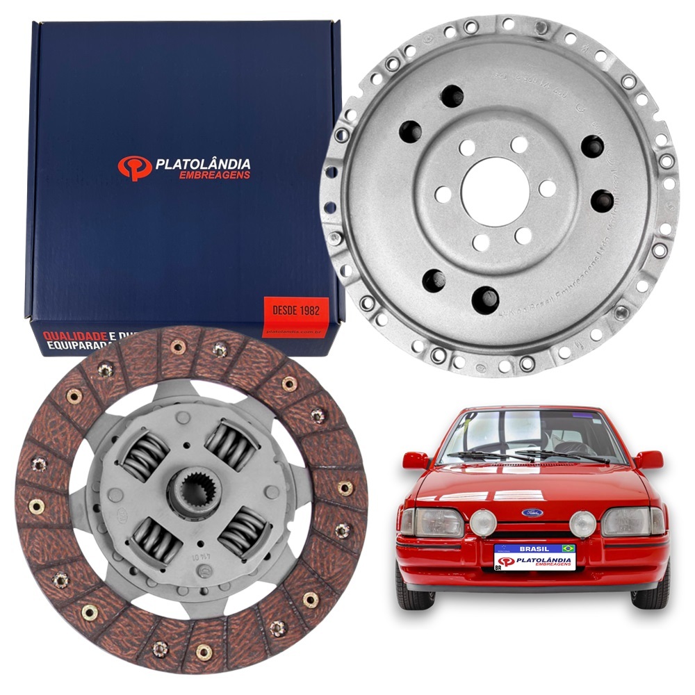 Kit Embreagem Apollo Escort Verona L LX GL GLS GLX GHIA XR3 GUARUJÁ 1.8 Ap 8v 1989 1990 1991 1992