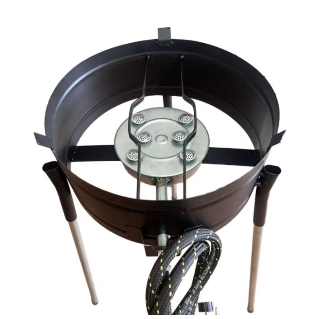 PROMOÇÃO  FOGAREIRO ALTA PRESSÃO 6 CAULIM COM PÉ P/ TACHO E ARADO