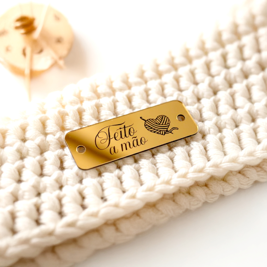 Etiqueta Tag de Acrílico Feito à Mão Retangular - ENVIO RÁPIDO em Oferta na Shopee