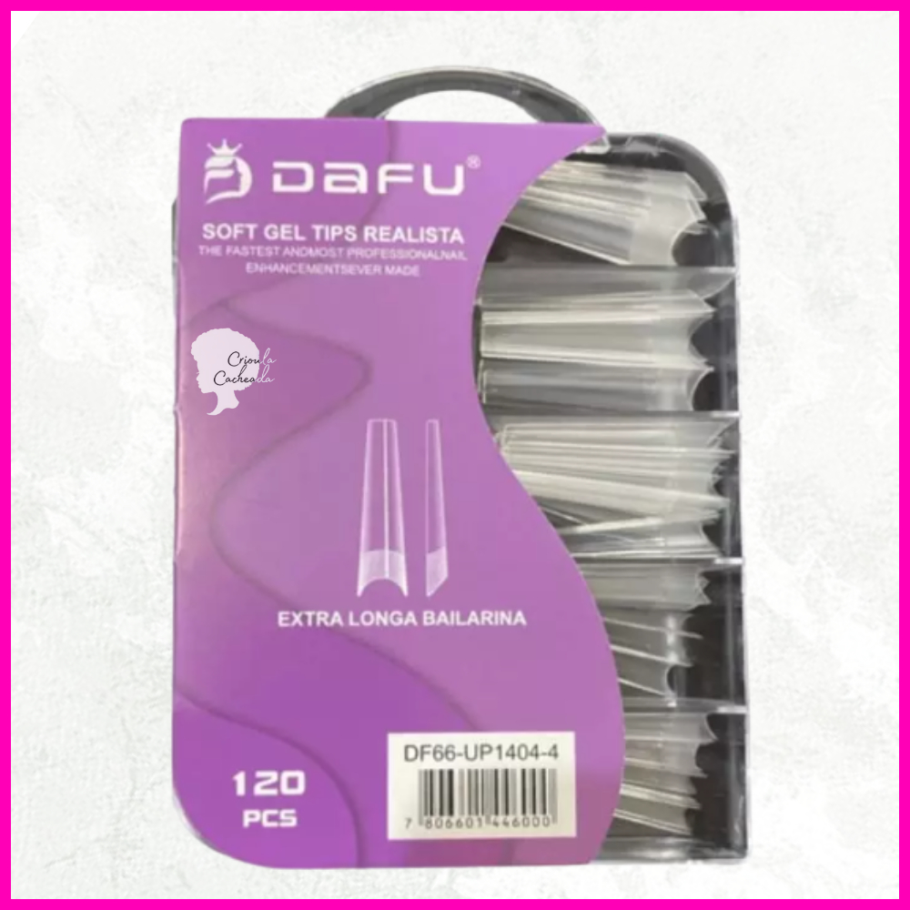 Dafu Tips Extra Longa Transp 120Pcs em Oferta na Shopee