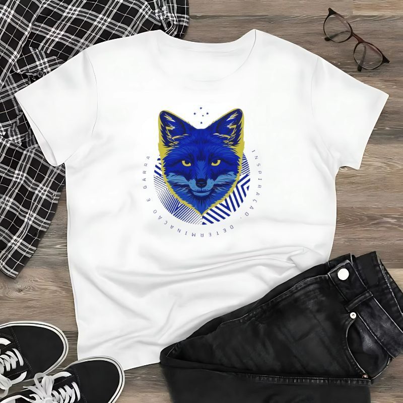 Blusa Do Cruzeiro Masculina Branca Modelo Torcedor / Camisa Do Cabuloso