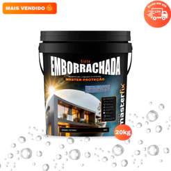 Tinta Emborrachada 20Kg Borracha Liquida Impermeabilizante Para Parede Laje e Telhado