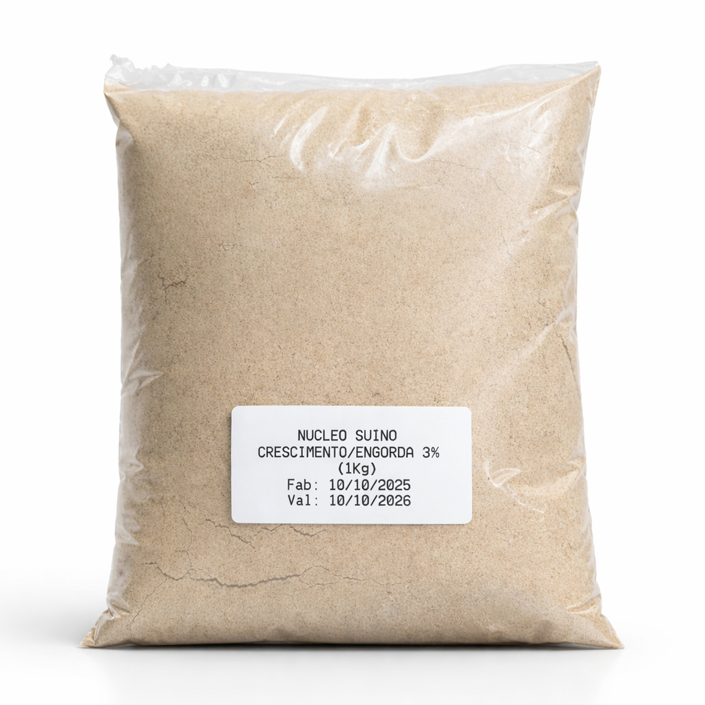 Núcleo Suíno Crescimento/Engorda 3% 1kg Economize Fazendo sua Ração - Promoção !