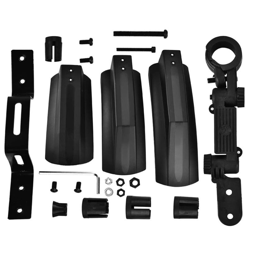 Kit de Para-lamas para Bicicleta MTB e Fat Bike – Dianteiro e Traseiros com Liberação Rápida