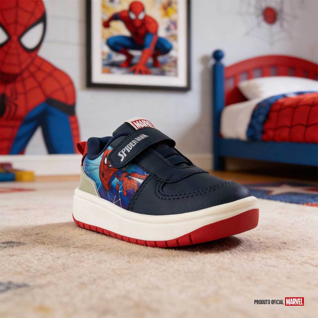 Tênis Infantil Marvel 22ao27 Homem Aranha Original 11.153I