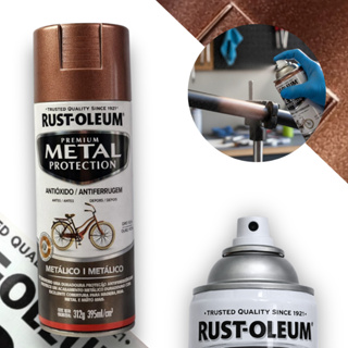 Spray Antiferrugem Ouro Rosa Metálico Metal Protection Rust Oleum em Oferta na Shopee