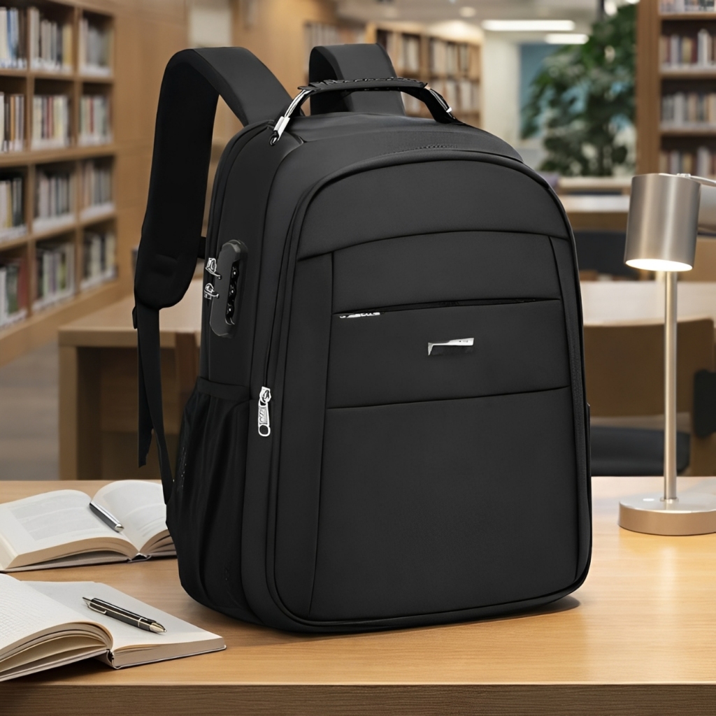 Mochila Bolsa Notebook Masculina Feminina Cadeado Escolar Faculdade Dia a Dia Reforçada Resistente